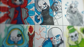 Top 6 Strongest Au Sans In Undertale Fanon Vẽ 6 Sans Mạnh Nhất