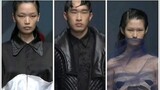 Para model di konferensi kerja pascasarjana Universitas Tsinghua semuanya memakai riasan "menyipitka