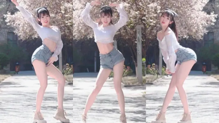 【Tangxiaov】Spring, Girl, Cherry Blossom SHAKE IT! I Almost Laughed!