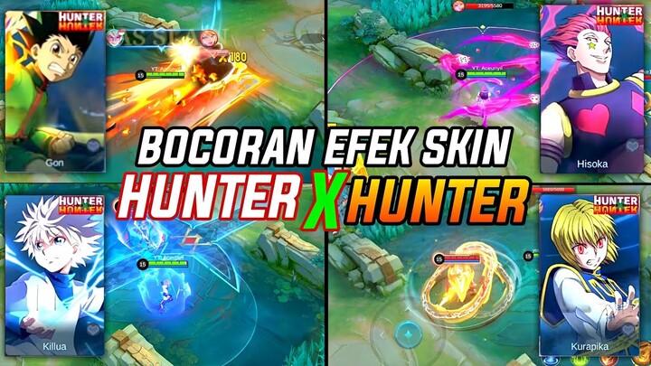 BOCORAN EFEK SKIN HUNTER X HUNTER MOBILE LEGENDS !! GILA SKIN NYA BAGUS BANGET MLBB