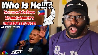You won't believe Roland Abante's INCREDIBLE VOICE! | Auditions | AGT 2023 | REACTION!!!