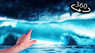 360° VR -  TSUNAMI BIGGEST | DON'T DO THIS!