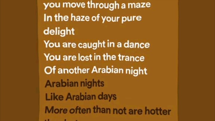 Arabian night
