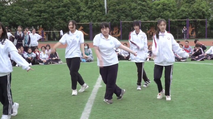 【Not Shy】20210415 Zhejiang University Affiliated High School playground club performance 【KingQi Kor