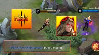 Masho Meets Lancee Lott in Rank Game 😱 - MOBILE LEGEND