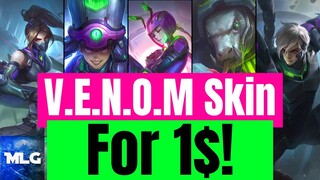 You can Get A V.E.N.O.M Skin For 1$ (and even less) Mobile Legends #shorts