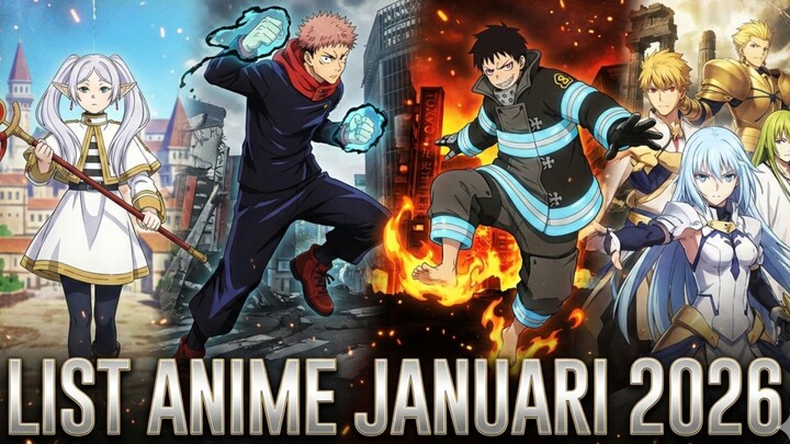 CATAT‼️LIST ANIME JANUARI  2026 yang wajib kamu tonton.