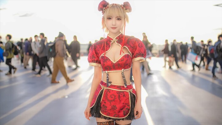 Xiaorizi’s Sakura-chan cosplay at the manga convention is still super cute!
