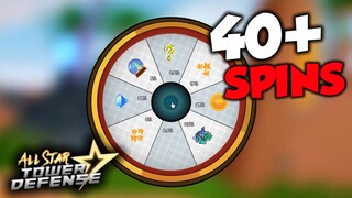 SPINNING FOR 40+ IN DIFFERENT ACCOUNT | WHAT POSSIBLE LUCK?! ALL STAR TOWER DEFENSE ROBLOX