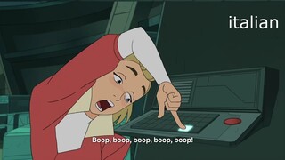 Drunk Adora booping in 21 languages