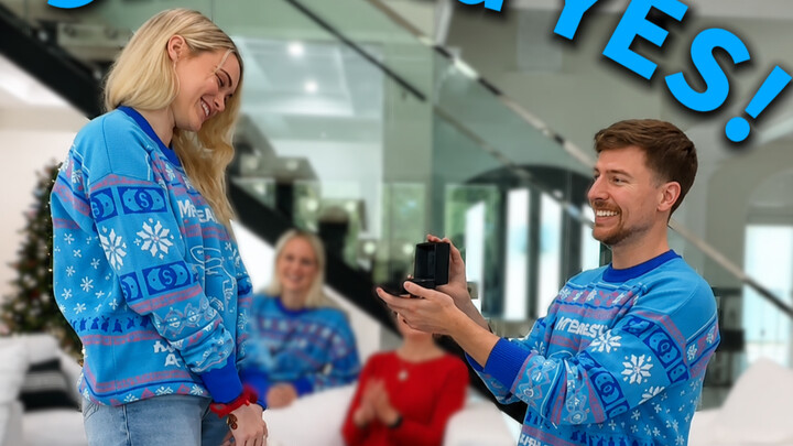 I proposed and she said yes! 🥰 #ADiarySurroundedByLove# #MrBeast# #MrBeast# #520# #Proposal#