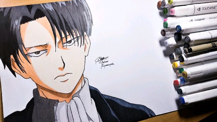 Speed Drawing Anime - Levi Ackerman - Attack on Titan