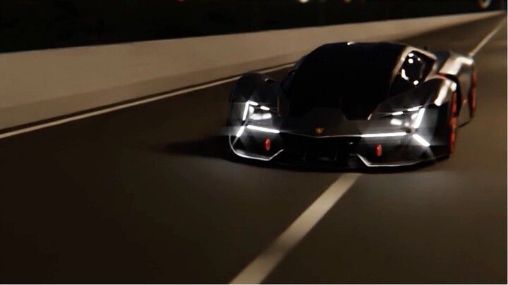 Lamborghini Free Night Run Animation