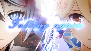 [GMV] Honaki Impact 3 và Genshin Impact trên nền nhạc <Falling again>