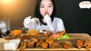 Gà rán lò, gà rán ớt, nhiều loại sốt chấm gà 9 #amthuc