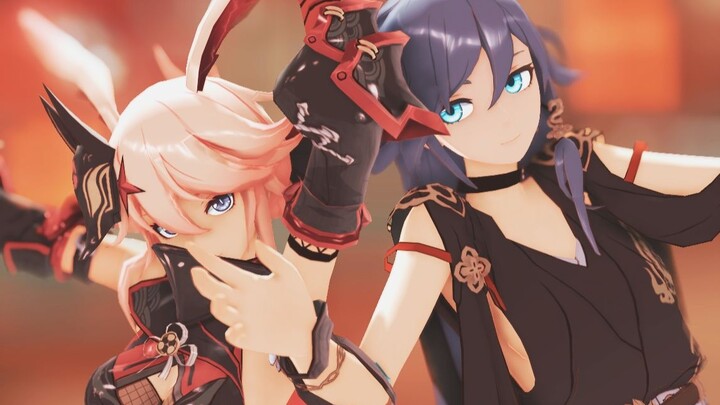 [MMD]Saat Fu Hua & Yae Sakura menari bersama|<Honkai Impact 3rd>