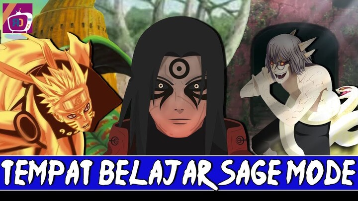 Myobokuzan Naruto , Ryuchi Kabuto , Shikotsu Hashirama [3 Tempat Suci Belajar SAGE MODE ]