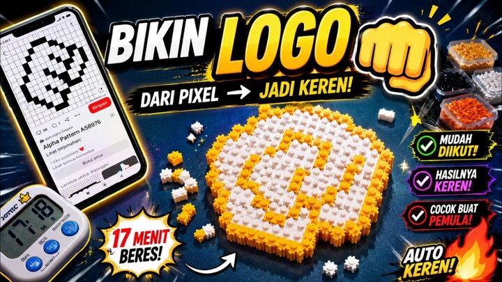 Bikin Logo 👊 dari Nano Block!