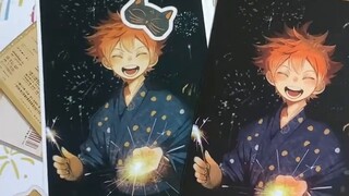 Membuka kotak buku catatan dan album gambar Hinata Shoyang yang super imut! /Pembukaan millet