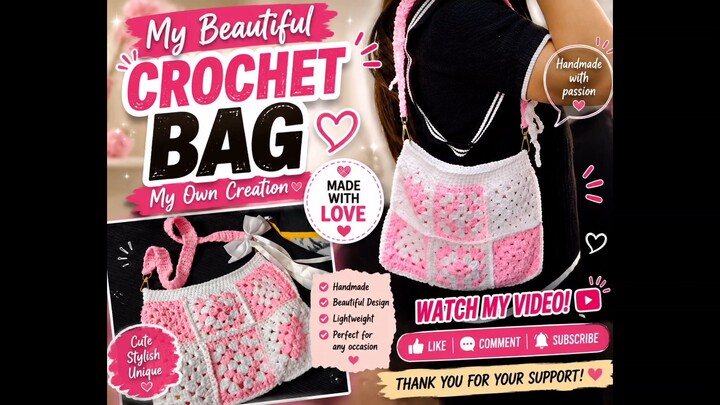 Crochet bag. Made by Jewel Levigne.. Beautiful