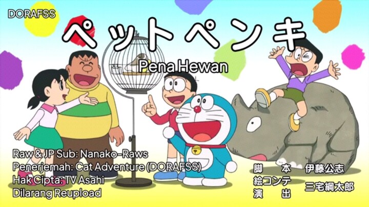 Doraemon Sub Indo Episode 852AB "Robot pemuji & Pena hewan"
