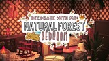 NATURAL FOREST BEDROOM🍂🌲: DECORATE WITH ME // ANIMAL CROSSING NEW HORIZONS