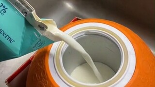 In Alaska, ice cream can also be made like this