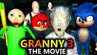 ULTIMATE GRANNY 3 X SONIC & BALDI ft Angry Birds Animation Story! Minecraft Movie Halloween Special