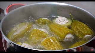 Canh Khổ Qua Nhồi Thịt Chả Cá Thác Lác