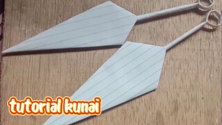 tutorial kunai Naruto dari kertas mainan dari kereta