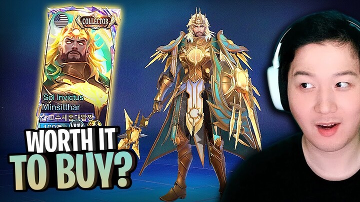 How much is the new Sol Invictus Minsitthar Collector Skin? Gameplay and Review | Mobile Legends