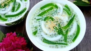 Chè Dừa Non Thạch Lá Dứa thơm ngon thanh mát ngày hè