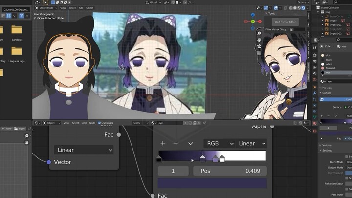 [ Demon Slayer ] My friend studied modeling for three years and created a perfect Demon Slayer Shino