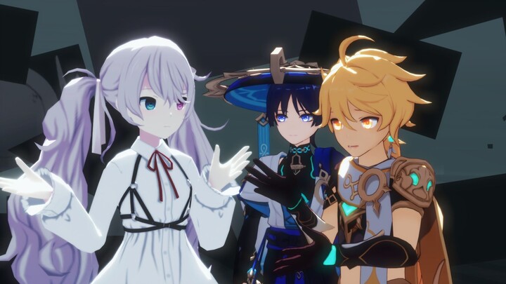 Miku:...someone I don't know came in. Sekai--bitter chocolate decoration