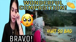 VANNY VABIOLA - HURT SO BAD ( OFFICIAL MUSIC VIDEO) | REACTION