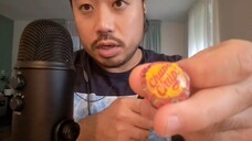 ASMR Eating Chupa Chups Cherry Lollipop & MIC BRUSHING