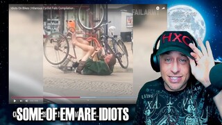 Idiots On Bikes | Hilarious Cyclist Fails Compilation Reaction!