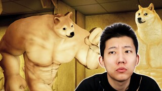 Con chó cơ bắp đang đuổi theo bạn! Tìm cách trốn thoát! Đầu Chó Doge Phòng Sau