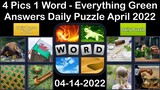 4 Pics 1 Word - Everything Green - 14 April 2022 - Answer Daily Puzzle + Bonus Puzzle
