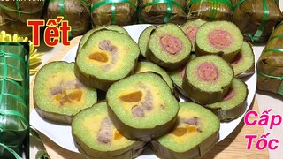 Cách làm BÁNH TÉT NHÂN THỊT-  BÁNH TÉT CHUỐI đón Tết nhanh lẹ không cần nấu như ngày xưa