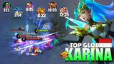Karina Tank Jungler New META!! Anti MM, Sure AutoWin! | Top Global Karina Gameplay By S a n n ~ MLBB