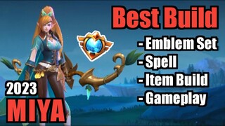 MIYA BEST BUILD 2023 | TOP 1 GLOBAL MIYA BUILD | MIYA - MOBILE LEGENDS | MLBB