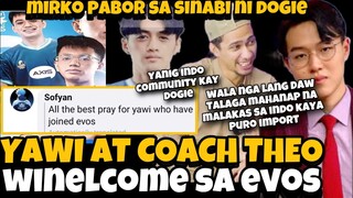 YAWI AT COACH THEO WINELCOME NG INDO FANS SA EVOS | DOGIE NIYANIG ANG INDO | MIRKO PABOR SA KANYA