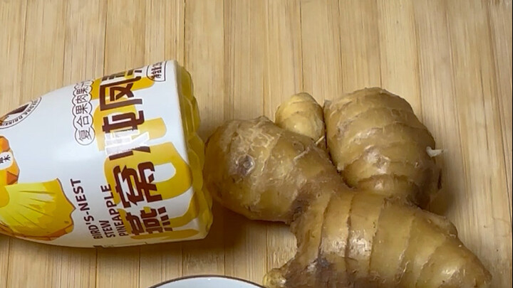 Ginger cosging as candied ginger.