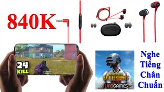 Tai Nghe Hyperx Cloud Earbuds 840K Chơi PUBG Mobile Cực Ngon Trong Tầm Giá - Nghe Tiếng Chân Chuẩn