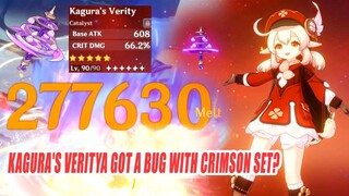 Klee & Kagura's Verity R1 DMG Showcase - New Weapons Got a Bug with Crimson Set?