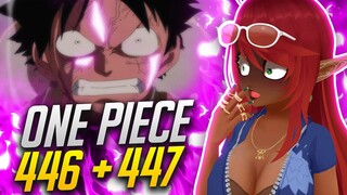 LUFFY VS BLACK BEARD?? | One Piece Episode 446/447 Reaction