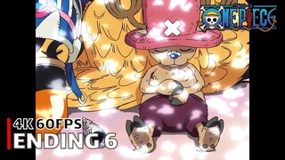 One Piece - Ending 6 【fish】 4K 60FPS Creditless | CC