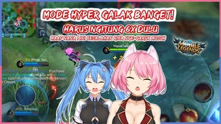 PEW PEW PEW !! MODE HYPER GALAK BANGET ! MUSUH AUTO KEWALAHAN [MLBB Indonesia/Youtuber Anime]