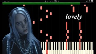Billie Eilish (with Khalid) - lovely  |  Synthesia